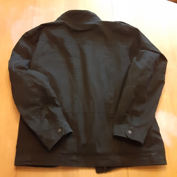 LEVI MILITARY SHERPA LINED TRUCKER ZIP UP BLACK DENIM JACKET MENS SIZE XXL - Picture 2 of 16